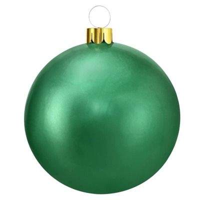 XL mega kerstbal 65cm groen - opblaasbaar