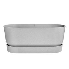 Elho Greenville terrace trough 60 cm Living concrete wheels