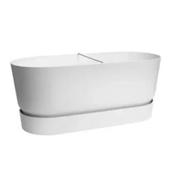 Elho Greenville terrace trough 60 cm Wit wheels