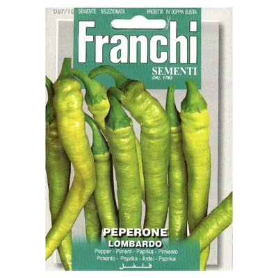 Franchi Sementi peper Lombardo (lichtgroen) - Peperone 97/16