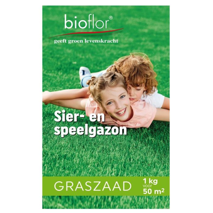 Bioflor Graszaad Sier- en speelgazon 1 kilo