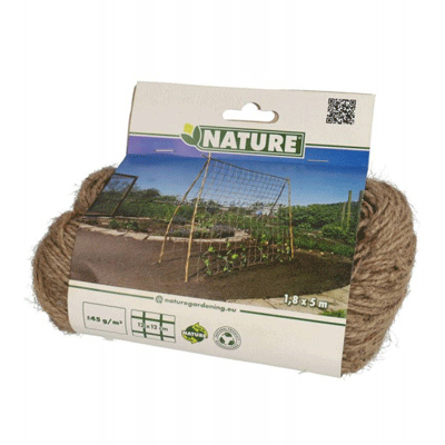 Nature Klimnet voor planten 1,8x5 m naturel jute