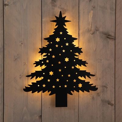 Anna's Collection kerst wandhanger kerstboom 48 LED