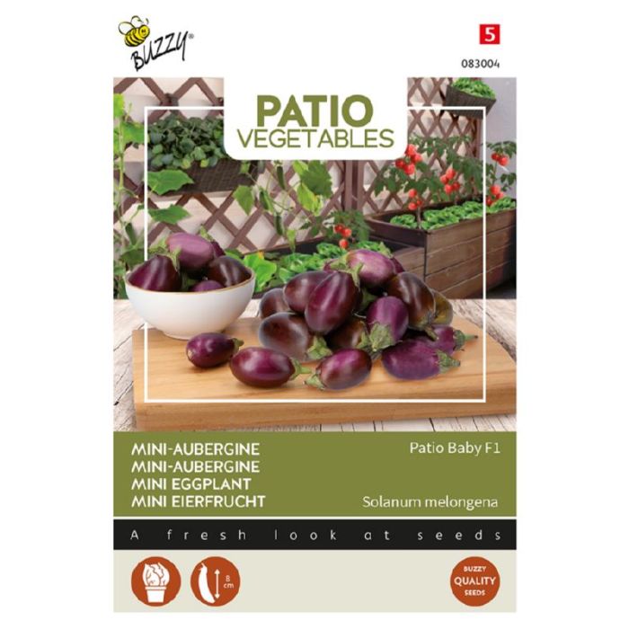 Buzzy® Patio Veggies, Aubergine Patio Baby F1