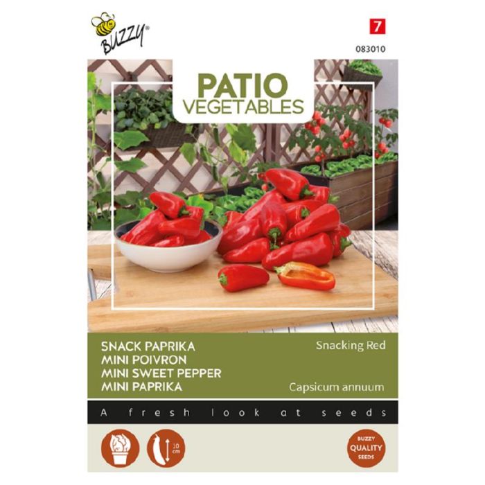 Buzzy® Patio Veggies, Snack Paprika - Snacking Red