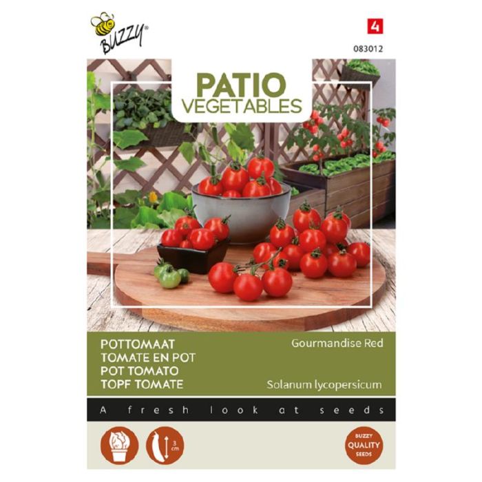 Buzzy® Patio Veggies, Tomaat Gourmandise Red - Pottomaat