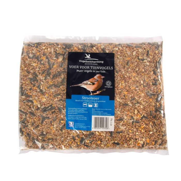 Vogelbescherming Strooivoer/ vogelvoer voedertafelmix 1kg