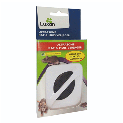 Luxan Ultrasone Muizen en Ratten verjager 370m2