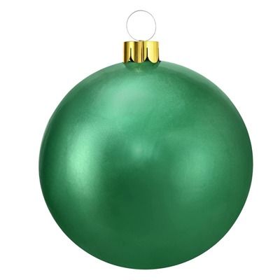 XL grote kerstbal 45cm groen - opblaasbaar 