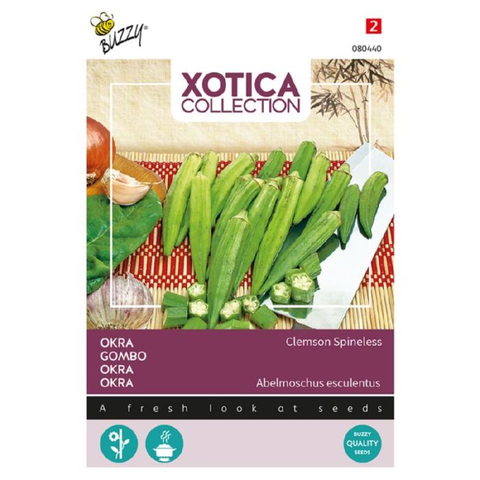 Buzzy® Xotica Okra Clemson Spineless