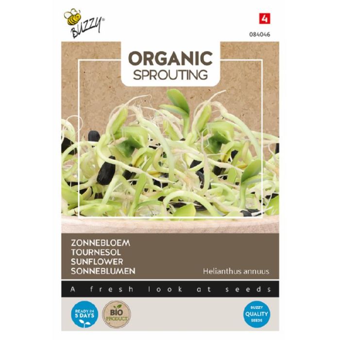 Buzzy® Organic Sprouting Zonnebloem (BIO)