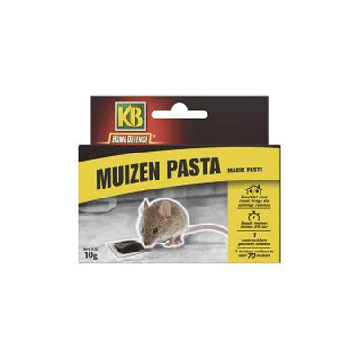 KB Muizen pasta kant & klare lokdoos 1 st/pak Alfachloralose