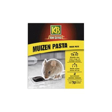 KB Muizen pasta kant & klare lokdoos 2 st/pak Alfachloralose