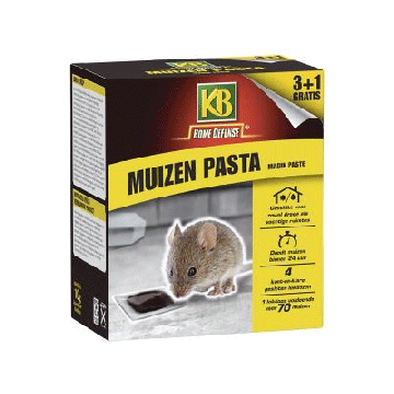 KB muizenvallen 4 stuks met pasta